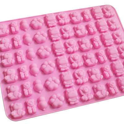 302 cute mini animal sweet resin chocolate bear cat claw  silicone candy mold Kitchen supplies tools soap mold trays